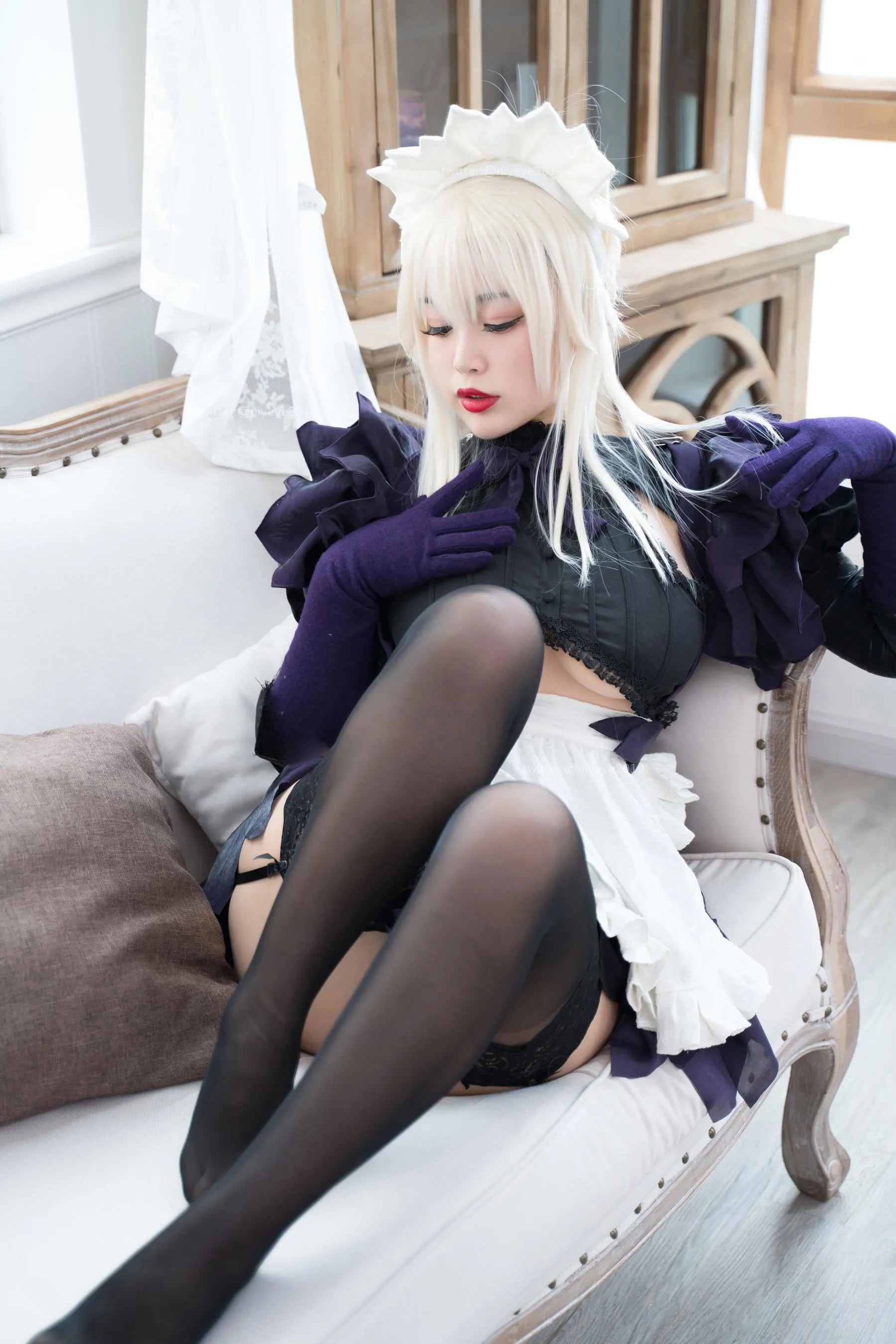 白烨 – NO.53 黑枪呆女仆 [51P]插图5